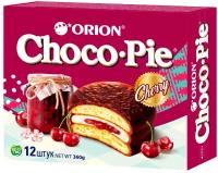 Пирожное Orion Choco Pie Cherry, 360 г, 12 шт. в уп