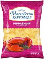 Картофель хрустящий рифленый "Московский картофель" со вкусом Камчатского краба 130г