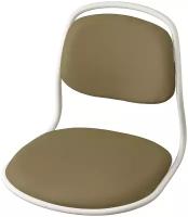 Сиденье ИКЕА ОРФЬЕЛЛЬ для стула, белый/Висле желто-зеленый