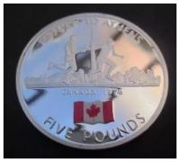 (2005) Монета Гибралтар 2005 год 5 фунтов "XXI Летняя Олимпиада Монреаль 1976" Серебро Ag 925 PROO