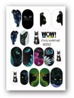 I am WOW Слайдер для ногтей водные наклейки маникюра декор на ногти для дизайна. Животные. кошки