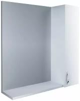 Зеркало для ванной-Шкаф для ванной Вита 65 Белый глянец