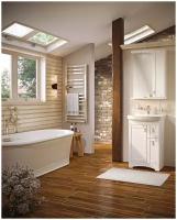 Мебель для ванной / Runo / Мерида 55 / тумба с раковиной Carina 55 / шкаф для ванной / зеркало для ванной