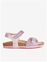 туфли летние открытые GEOX для девочек J ADRIEL GIRL цвет розовый, размер 26
