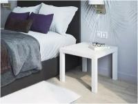 Лайк стол журнальный / придиванный IKEA (аналог) 55х55 см, цвет Белый