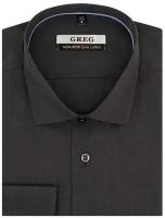 Рубашка мужская длинный рукав GREG 333/111/0481/1p,, цвет Серый, рост 174-184, размер ворота 44