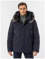 NortFolk Куртка-аляска мужская зима темно-синяя размер 56