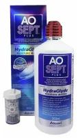 Alcon пероксидный раствор AOSEPT Plus HydraGlyde 360 мл + контейнер для линз
