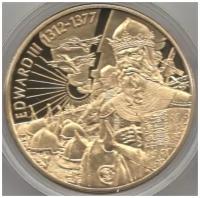 (2003) Монета Восточно-Карибские штаты 2003 год 2 доллара "Эдуард III" Позолота Медь-Никель PROOF