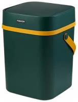 Мусорное ведро с крышкой, контейнер для мусора, напольная мусорка, пластиковая урна для кухни Solmax&Home
