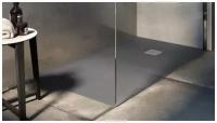 Душевой Поддон Из Искусственного Мрамора 120/80 Тёмно Серый Ideal Stone (Ral 7024 Графитовый Серый)