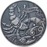 Памятная монета 1 рубль Знаки зодиака - Рак. Беларусь, 2015 г. в. UNC