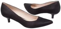Женские черные туфли из натуральной кожи Anis AN-3428 czarne jade