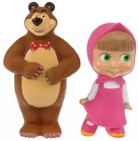 Набор резиновых игрушек для ванны 117R Маша и Медведь в сетке