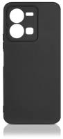 DF / Силиконовый чехол для телефона Vivo Y35 на смартфон Виво Уай35 DF vCase-10 (black) / черный