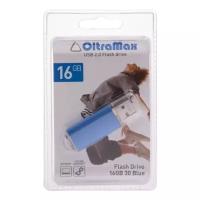 Флешка OltraMax 30, 16 Гб, USB2.0, чт до 15 Мб/с, зап до 8 Мб/с, синяя